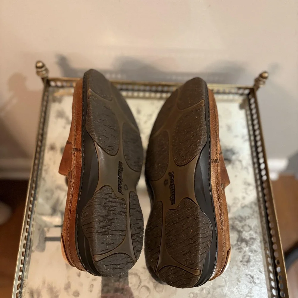 Zumfoot Shoes Mens Size EU 44 Brown Leather Slip On Loafers Comfort Casual Z2812